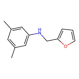 N-(furan-2-ylmethyl)-3,5-dimethylaniline structure