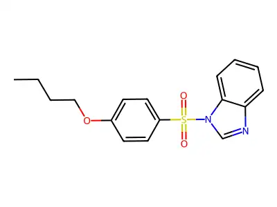 1-(4-Butoxyphenyl)sulfonylbenzimidazole structure