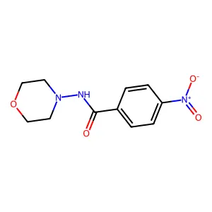 N-morpholin-4-yl-4-nitrobenzamide structure