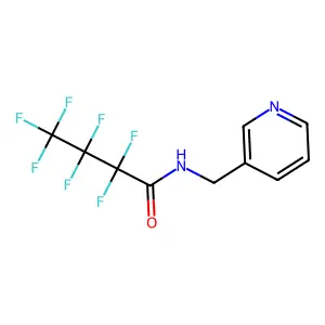 2,2,3,3,4,4,4-heptafluoro-N-(pyridin-3-ylmethyl)butanamide structure