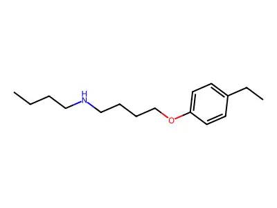 N-butyl-4-(4-ethylphenoxy)butan-1-amine structure