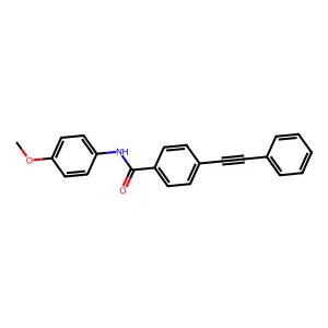 N-(4-methoxyphenyl)-4-(phenylethynyl)benzamide structure