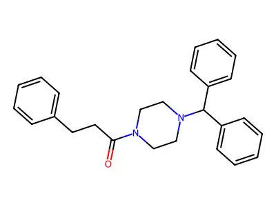 1-(4-Benzhydrylpiperazin-1-yl)-3-phenylpropan-1-one structure