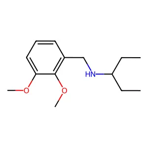 N-(2,3-dimethoxybenzyl)pentan-3-amine structure