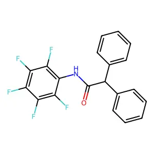 N-(2,3,4,5,6-pentafluorophenyl)-2,2-diphenylacetamide structure