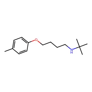 N-tert-butyl-4-(4-methylphenoxy)butan-1-amine structure
