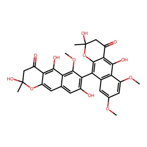 Aurasperone C structure