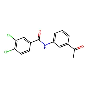 N-(3-acetylphenyl)-3,4-dichlorobenzamide structure