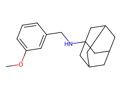 N-(3-methoxybenzyl)adamantan-1-amine structure