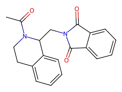 2-((2-Acetyl-1,2,3,4-tetrahydroisoquinolin-1-yl)methyl)isoindoline-1,3-dione structure