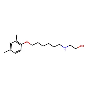 2-[6-(2,4-Dimethylphenoxy)hexylamino]ethanol structure
