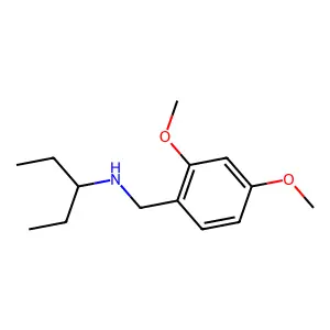 (2,4-Dimethoxybenzyl)(1-ethylpropyl)amine structure