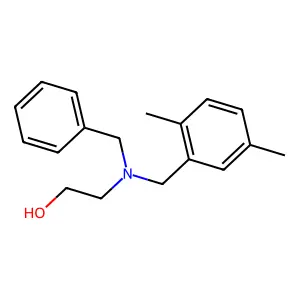 2-(Benzyl((2,5-dimethylphenyl)methyl)amino)ethan-1-ol structure