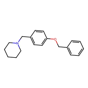 1-[(4-Phenylmethoxyphenyl)methyl]piperidine structure