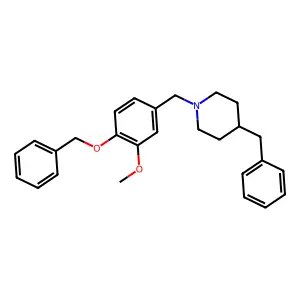 4-Benzyl-1-[4-(benzyloxy)-3-methoxybenzyl]piperidine structure