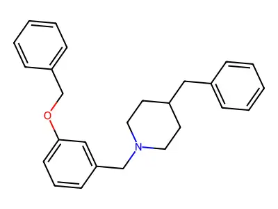 4-Benzyl-1-[(3-phenylmethoxyphenyl)methyl]piperidine structure