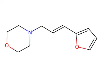 4-[3-(2-Furanyl)-2-propen-1-yl]morpholine structure