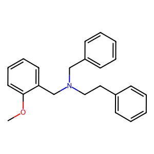 N-benzyl-N-(2-methoxybenzyl)-2-phenylethanamine structure