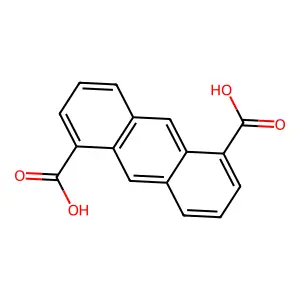 蒽-1,5-二甲酸 structure
