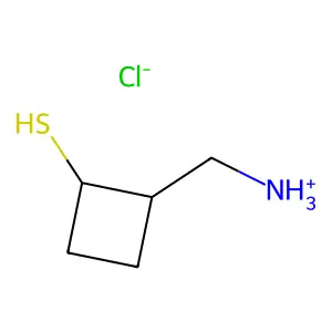 Cyclobutanethiol, 2-aminomethyl-, hydrochloride, (Z)- structure