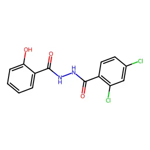 2,4-dichloro-N'-[(2-hydroxyphenyl)carbonyl]benzohydrazide structure