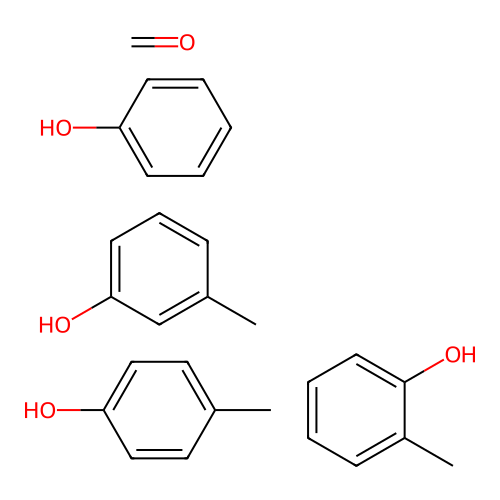 Formaldehyde;2-methylphenol;3-methylphenol;4-methylphenol;phenol structure