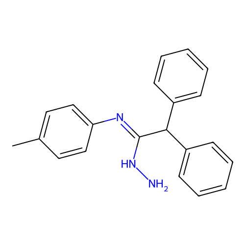 N-amino-N'-(4-methylphenyl)-2,2-diphenylethanimidamide structure