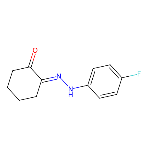 2-[(4-Fluorophenyl)hydrazinylidene]cyclohexan-1-one structure