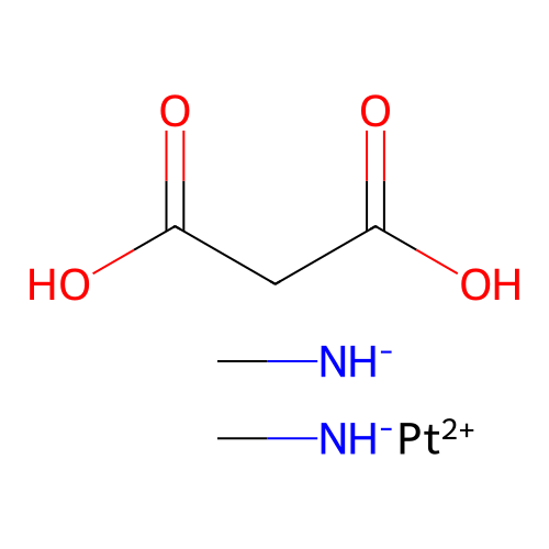 Methylazanide;platinum(2+);propanedioic acid structure