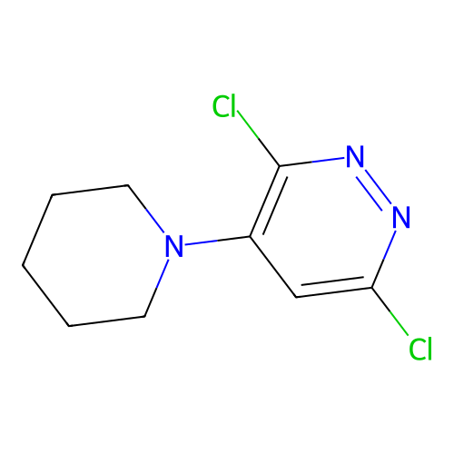 3,6-Dichloro-4-(piperidin-1-yl)pyridazine structure