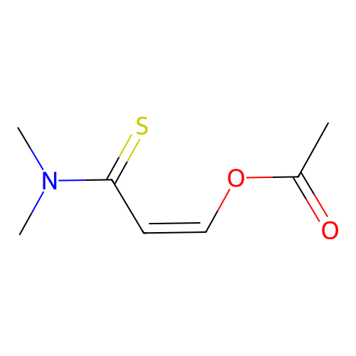 2-Propenethioamide, 3-(acetyloxy)-N,N-dimethyl-, (Z)- structure