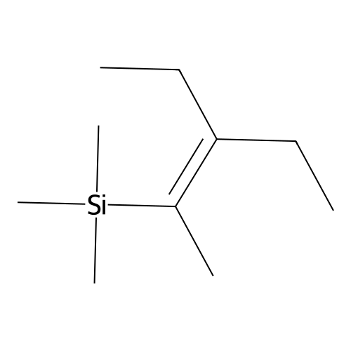 Silane, (2-ethyl-1-methyl-1-butenyl)trimethyl- structure