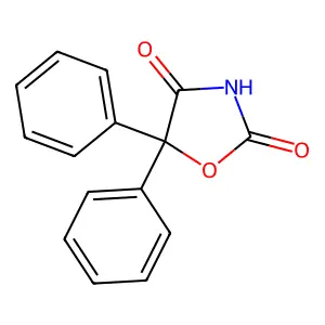 5,5-Diphenyl-2,4-oxazolidinedione structure