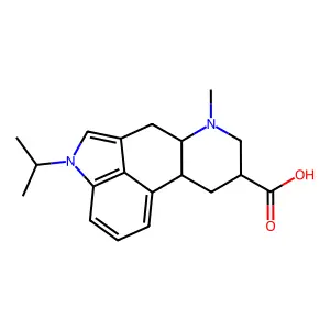 1-Isopropyldihydrolysergic acid structure