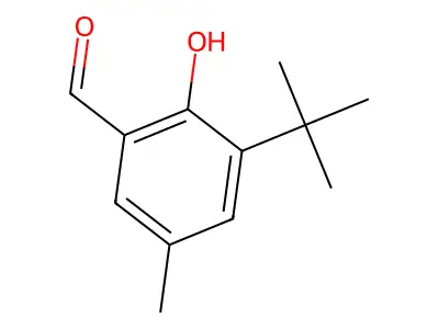 3-Tert-butyl-2-hydroxy-5-methylbenzaldehyde structure