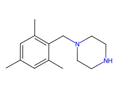 1-(2,4,6-Trimethylbenzyl)piperazine structure