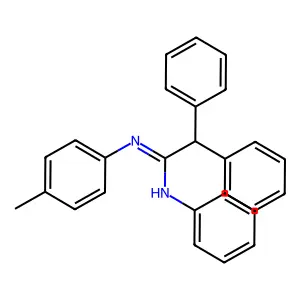 N'-(4-methylphenyl)-N,2,2-triphenylethanimidamide structure