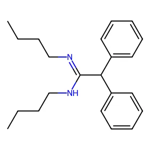 Piperidine, 1-(2,2-dimethylpropyl)-4-(diphenylmethyl)-, hydrochloride structure