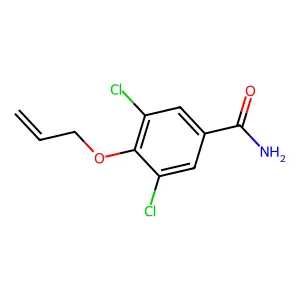 4-烯丙氧基-3,5-二氯苯甲酰胺 structure