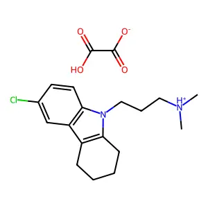 Carbazole, 1,2,3,4-tetrahydro-6-chloro-9-(3-dimethylaminopropyl)-, oxalate structure