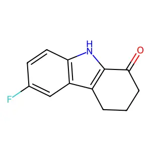 6-fluoro-2,3,4,9-tetrahydro-1H-carbazol-1-one structure