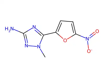 s-Triazole, 3-amino-1-methyl-5-(5-nitro-2-furyl)- structure