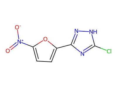 s-Triazole, 3-chloro-5-(5-nitro-2-furyl)- structure