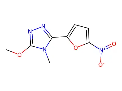 s-Triazole, 4-methyl-3-methoxy-5-(5-nitro-2-furyl)- structure