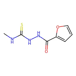 2-(2-furoyl)-N-methylhydrazinecarbothioamide structure