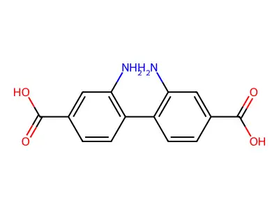2,2'-Diamino-[1,1'-biphenyl]-4,4'-dicarboxylic acid structure