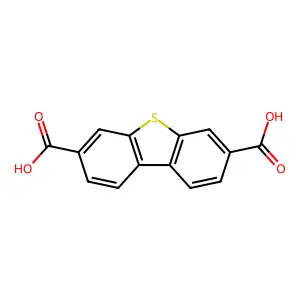 Dibenzo[b,d]thiophene-3,7-dicarboxylic acid structure