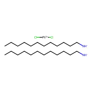 Dichloroplatinum(2+);dodecylazanide structure