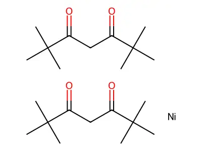 Nickel;2,2,6,6-tetramethylheptane-3,5-dione structure