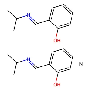 Nickel;bis(2-(propan-2-yliminomethyl)phenol) structure